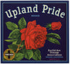 Upland Pride Brand Vintage Orange Crate Label