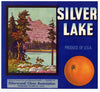 Silver Lake Brand Vintage Tulare County Orange Crate Label, op