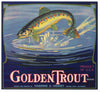 Golden Trout Brand Vintage Tulare County Orange Crate Label