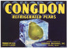 Congdon Brand Vintage Yakima Washington Pear Crate Label