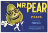 Mr. Pear Brand Vintage Yakima Washington Pear Crate Label