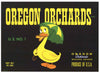 Oregon Orchards Brand Vintage Medford Oregon Pear Crate Label d