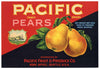 Pacific Brand Vintage Washington Pear Crate Label