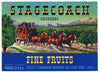 Stagecoach Brand Vintage Medford Oregon Pear Crate Label b