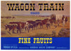Wagon Train Brand Vintage Medford Oregon Pear Crate Label b