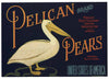 Pelican Brand Vintage Yakima Washington Pear Crate Label