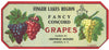 Finger Lakes Region Brand Vintage New York Grape Crate Label, Dresden