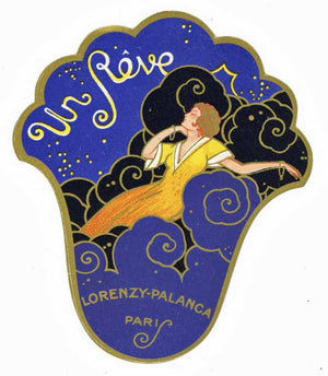 Un Reve Brand Vintage Paris France Perfume Bottle Label
