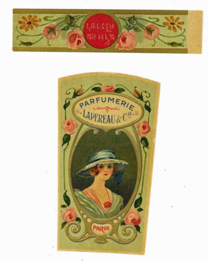 Parfumerie Lapereau Brand Vintage Paris France Perfume Bottle Label