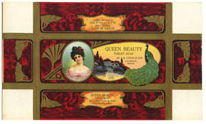 Queen Beauty Soap Brand Vintage Soap Box Label
