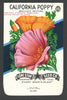 California Poppy Vintage Lone Star Seed Packet