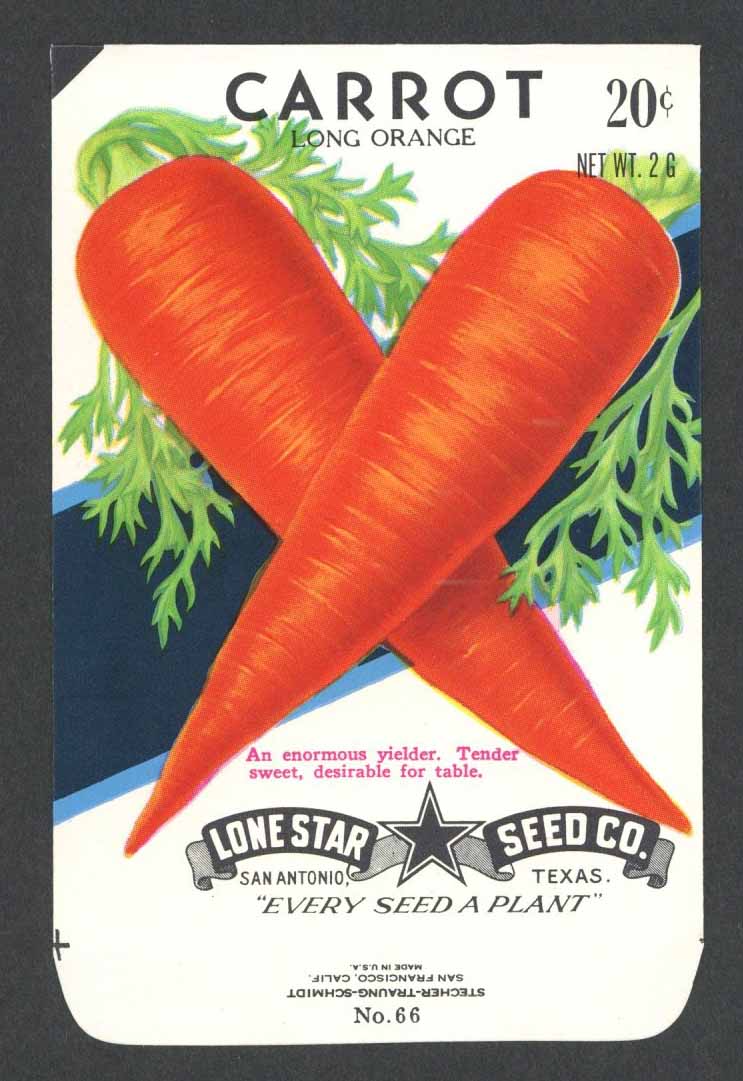 Vintage Vegetable Seed Packets