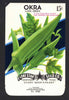 Okra Vintage Lone Star Seed Packet, Long Green
