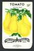 Tomato Vintage Lone Star Seed Packet, Yellow p