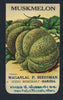 Muskmelon Antique Maganlal Seed Packet, India, two
