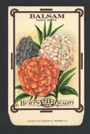 Balsam Antique Burt's Seed Packet