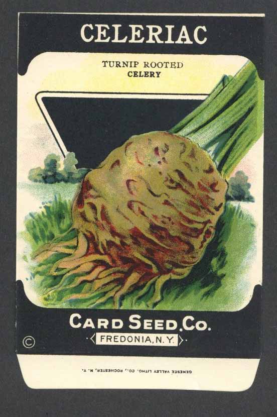 Celeriac Antique Card Seed Co. Packet
