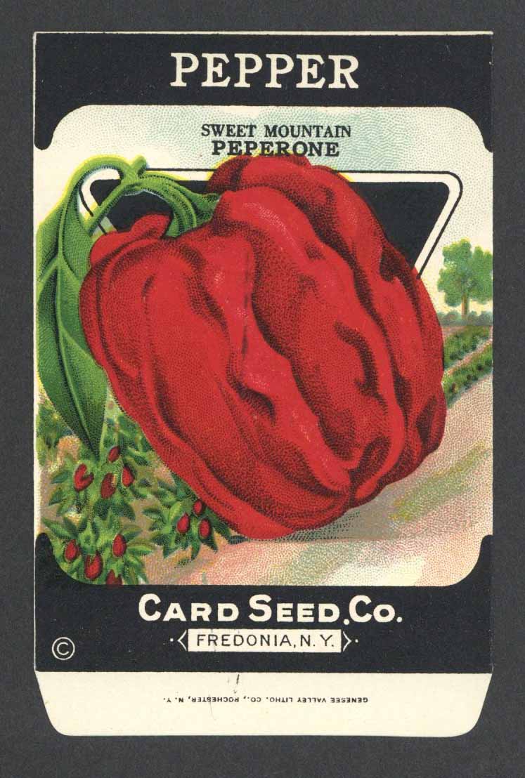 Pepper Antique Card Seed Co. Packet, Sweet Mountain