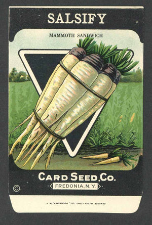 Salsify Antique Card Seed Co. Packet, Mammoth