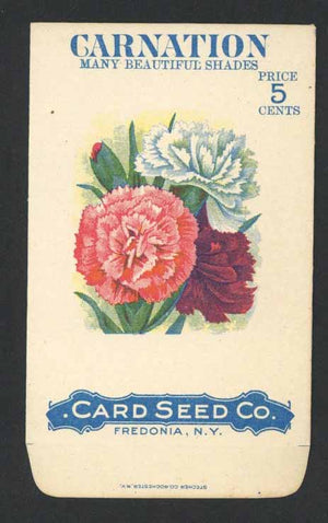 Carnation Antique Card Seed Co. Packet