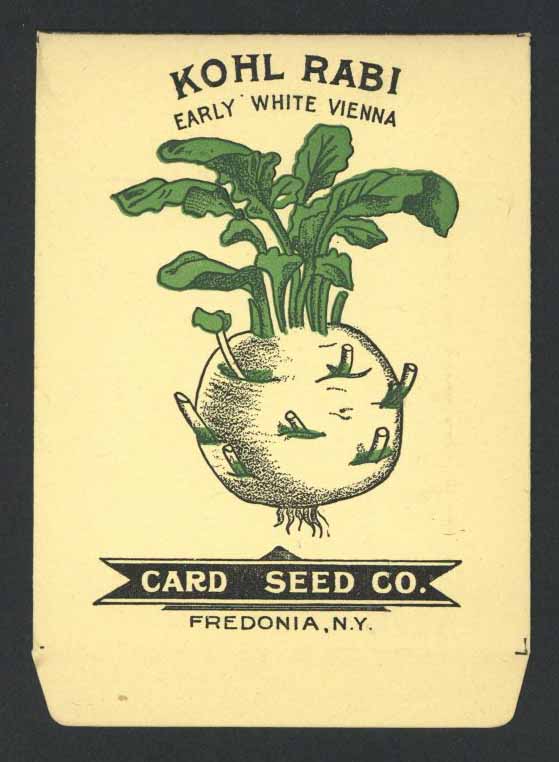 Kohl Rabi Antique Card Seed Co. Packet