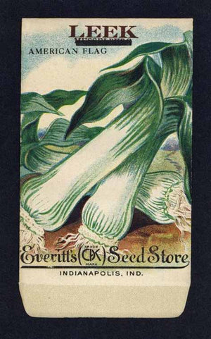 Leek Antique Everitt's Seed Packet