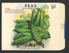 Peas Vintage Lone Star Seed Company Antique Seed Packet, Bush
