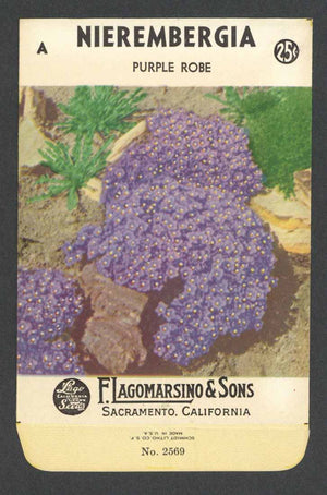 Nierembergia Vintage Lagomarsino Seed Packet