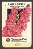 Larkspur Vintage Lagomarsino Seed Packet, Regal Salmon Rose