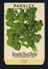 Parsley Vintage Everitt's Seed Packet, Moss Curled