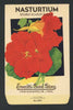 Nasturtium Vintage Everitt's Seed Packet, Scarlet Gleam