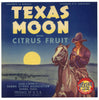 Texas Moon Brand Vintage Donna Texas Citrus Crate Label
