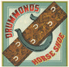 Drummond's Horseshoe Brand  Antique Tobacco Caddy Label