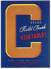 C Brand Vintage Vegetable Crate Label