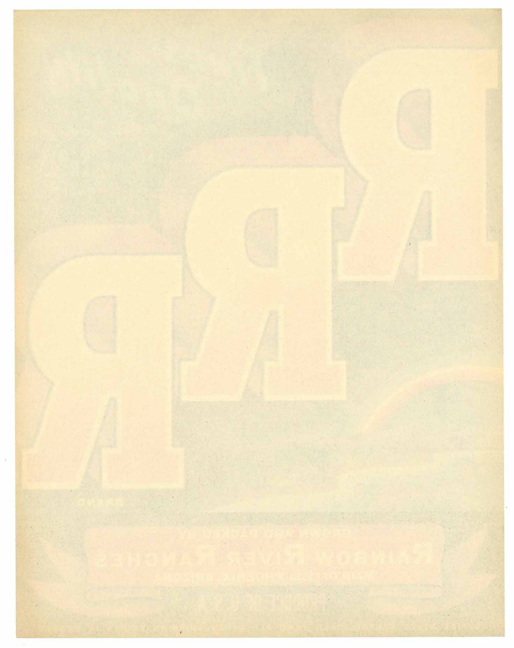 RRR Brand Vintage Rainbow River Ranches Vegetable Crate Label – thelabelman
