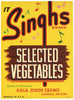 It Singhs Brand Vintage Glendale Arizona Vegetable Crate Label