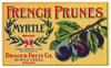 Myrtle Brand Vintage Myrtle Creek Oregon Prune Crate Label, Drager