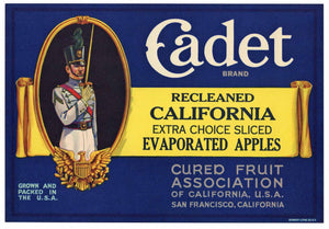 Cadet Brand Vintage Apple Crate Label, s