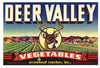 Deer Valley Brand Vintage Arizona Produce Crate Label, s