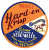 Hard-en Krisp Brand Vintage Salinas Vegetable Crate Label