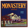 Monastery Brand Vintage Watsonville Produce Crate Label
