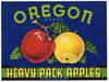 Oregon Brand Vintage Apple Can Label