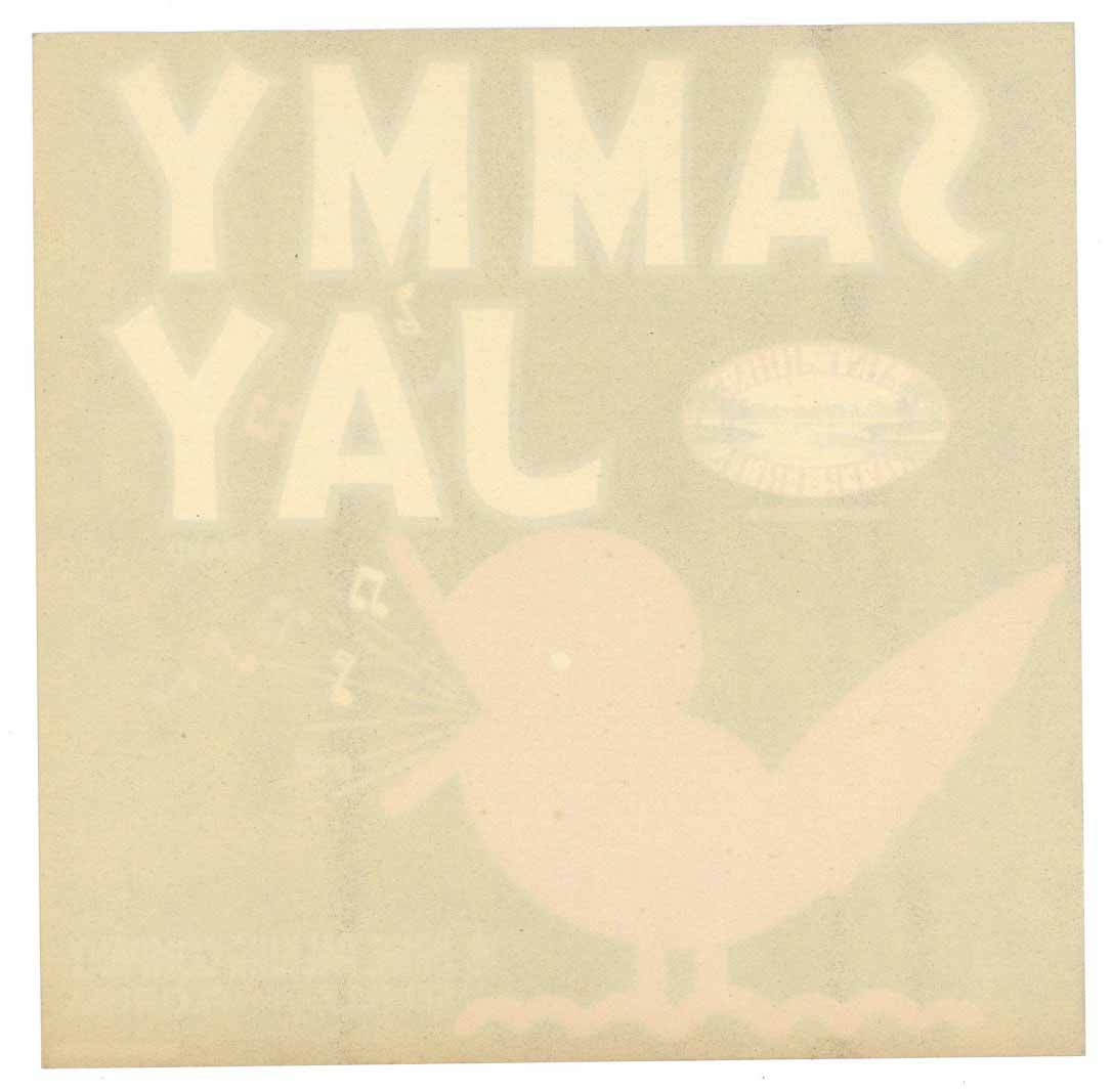 Sammy Jay Brand Vintage Seville Florida Citrus Crate Label 7x7, seal ...