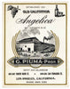 Old California Brand Vintage G. Piuma Angelica Wine Label