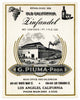 Old California Brand Vintage G. Piuma Zinfandel Wine Label