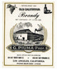 Old California Brand Vintage G. Piuma Brandy Label